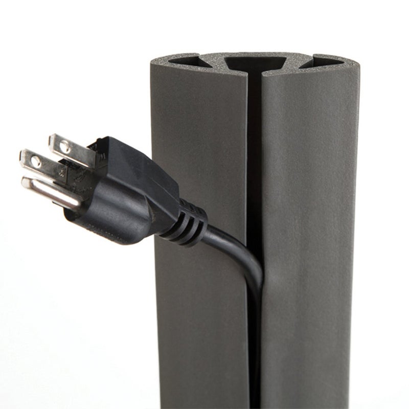 UT Wire 15-Feet Cord Protector with 3-Channels for Floor, 15ft, Gray - Image 4
